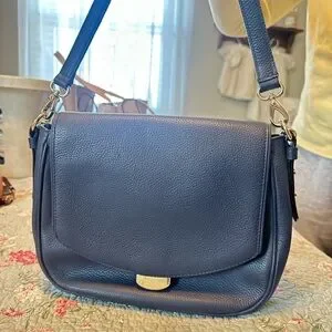 Kate Spade Navy Blue Crossbody with Luxurious Texture Kate Spade Navy Blue Crossbody Bag Like new | Mercari main image 4